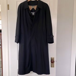 Burberry men’s trench coat, wool lining